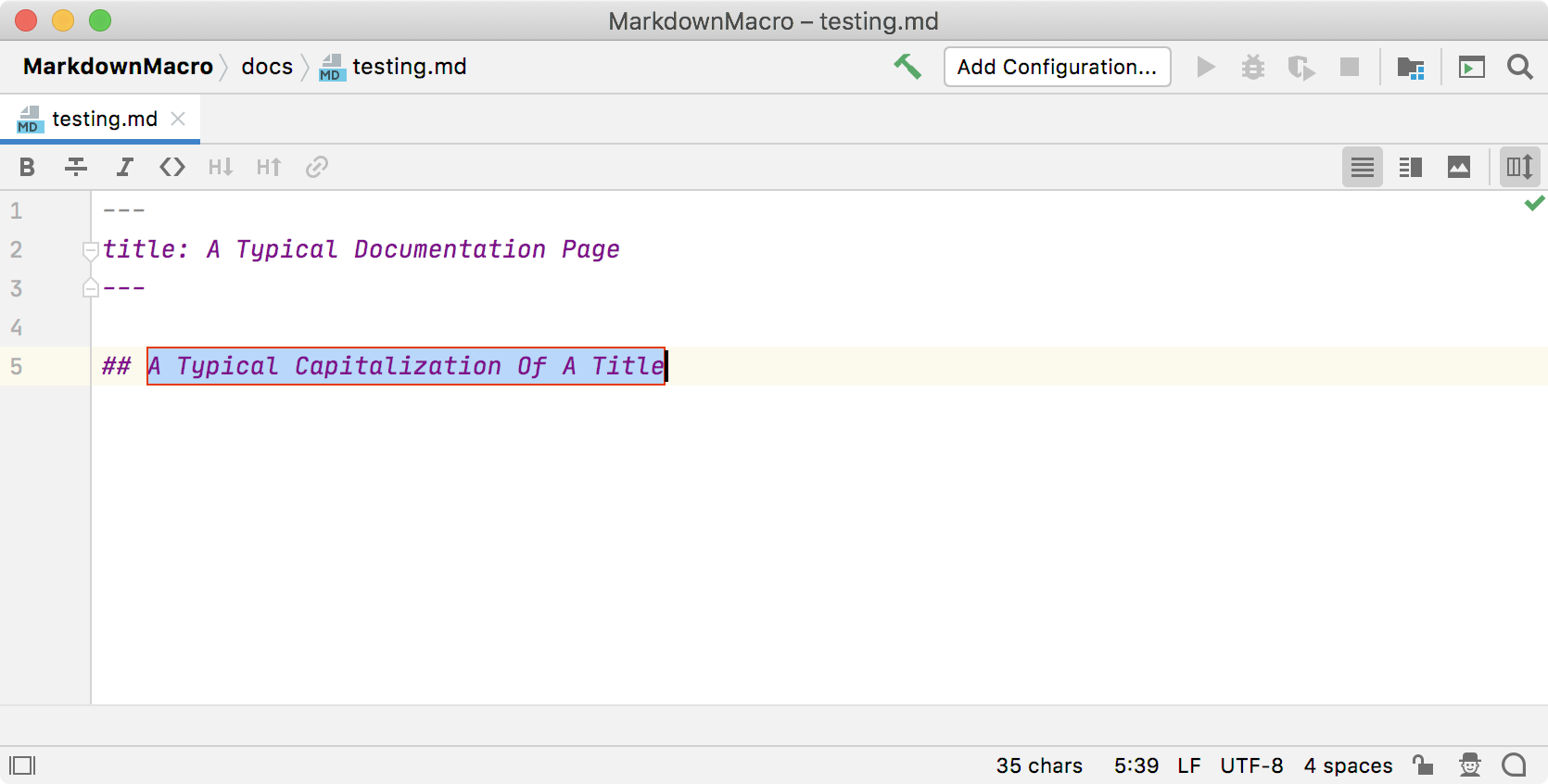 Converted to title case